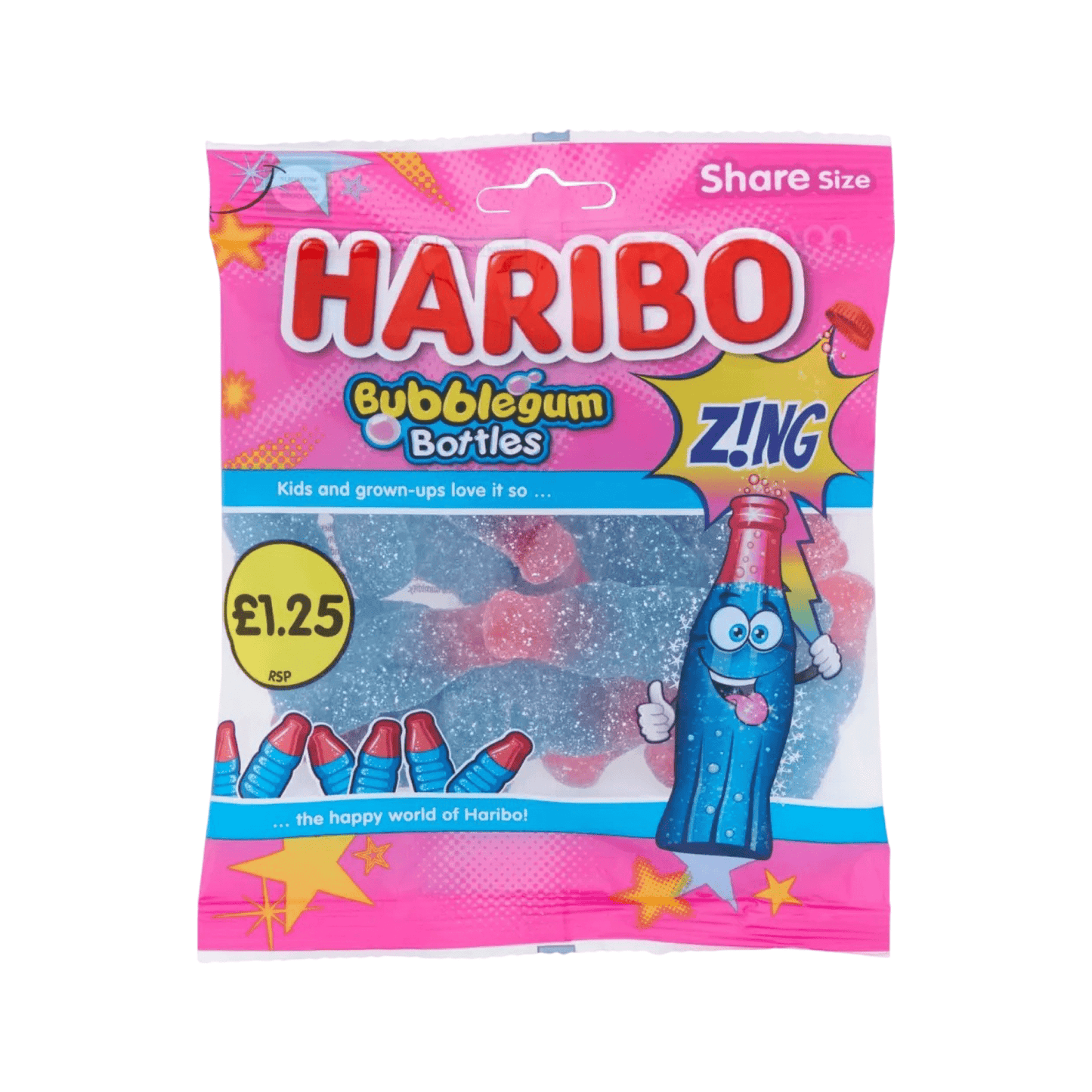 Haribo “Bubblegum Bottles” (UK) - Exotic Soda Company