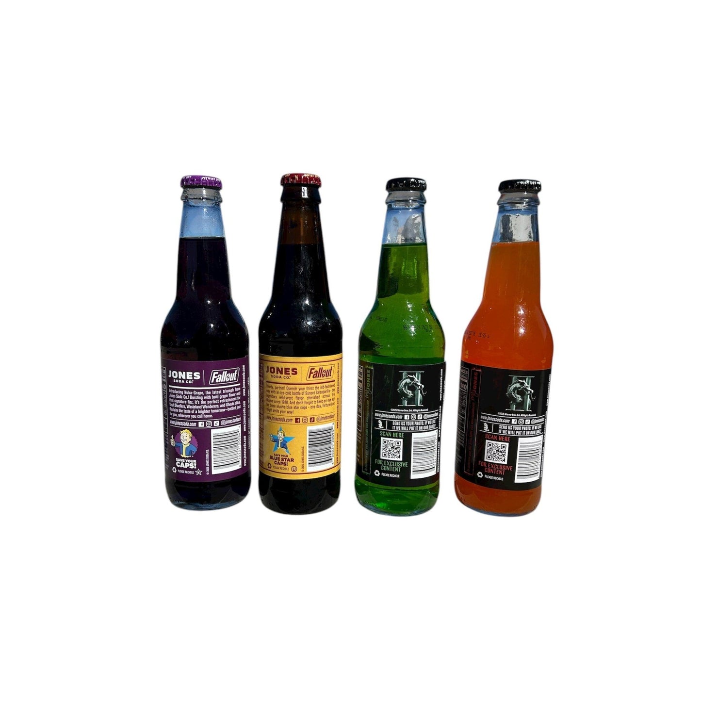 Jones Soda Fallout & Mortal Combat II 4pk Variety Mix - Exotic Soda Company