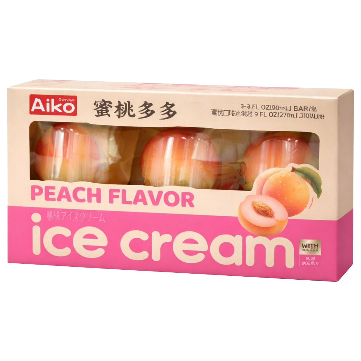AIKO Garden Peach Ice Cream