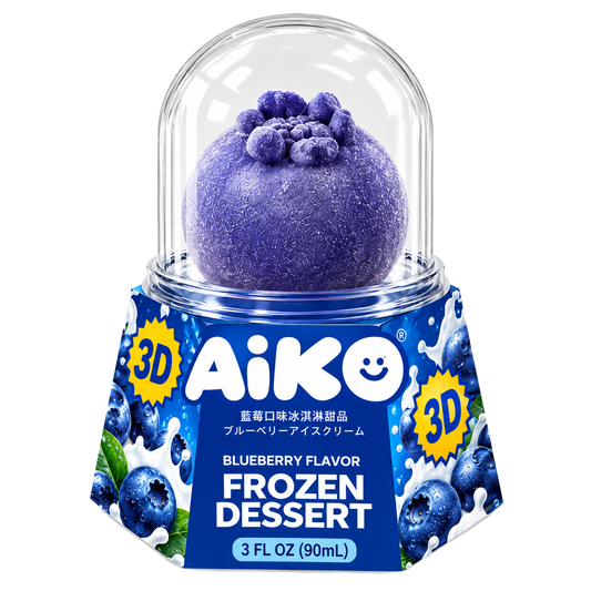 AIKO Blueberry Flavored Ice Cream