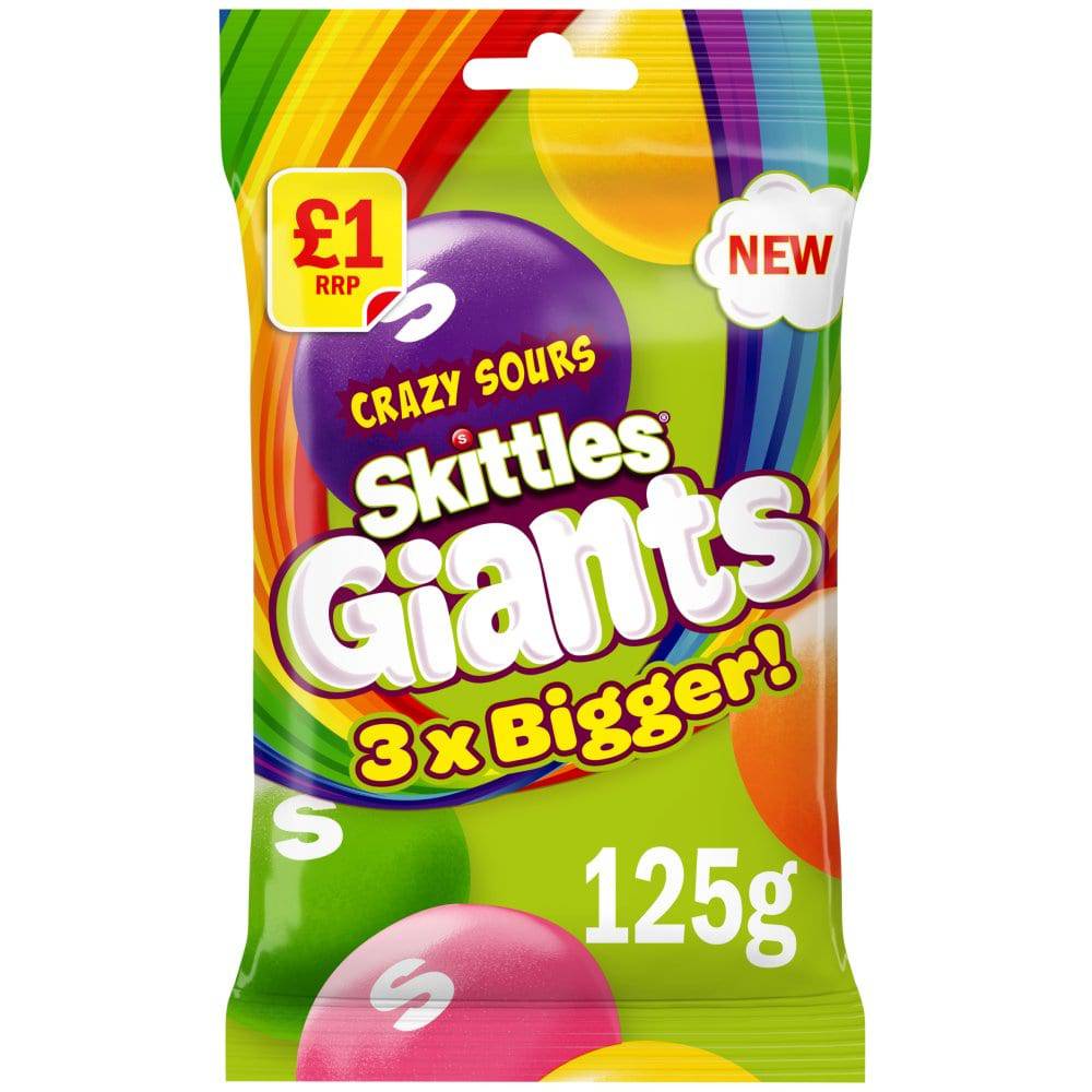 Skittles Giants Crazy Sour Sweets (UK) - Exotic Soda Company