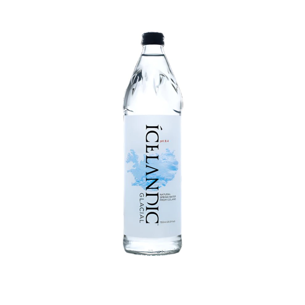 Icelandic Glacier Spring Water 750ml Glass Bottle 12pk - Exotic Soda Company