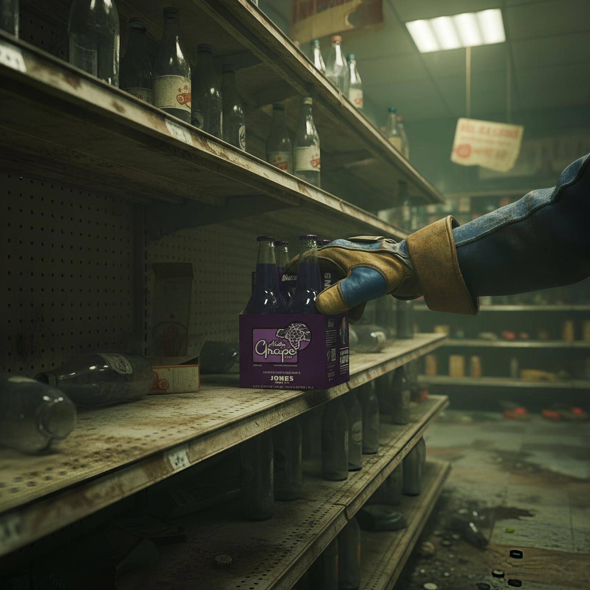 Jones Soda Nuka Grape Soda Fallout 4 - Pack With Carrier 12oz Glass Bottles (Ready to Ship) - Exotic Soda Company