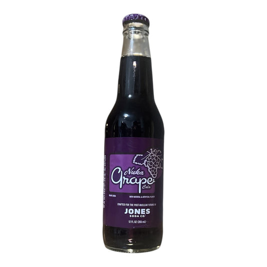 Jones Soda Nuka Grape Soda Fallout 4 - Pack With Carrier 12oz Glass Bottles (Ready to Ship) - Exotic Soda Company