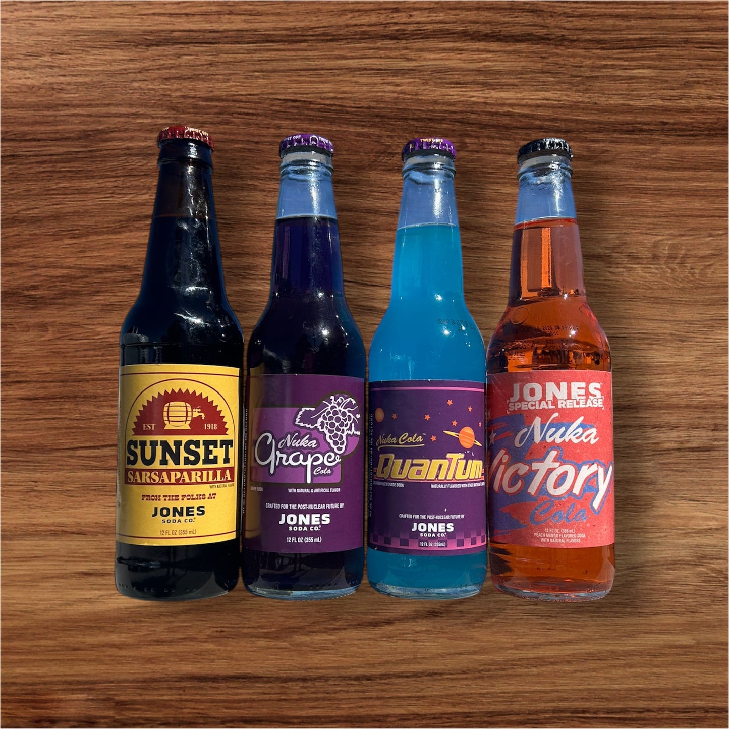 Jones X Fallout Variety 4pk One of each flavor 12oz Limited Edition Fallout Soda - Exotic Soda Company