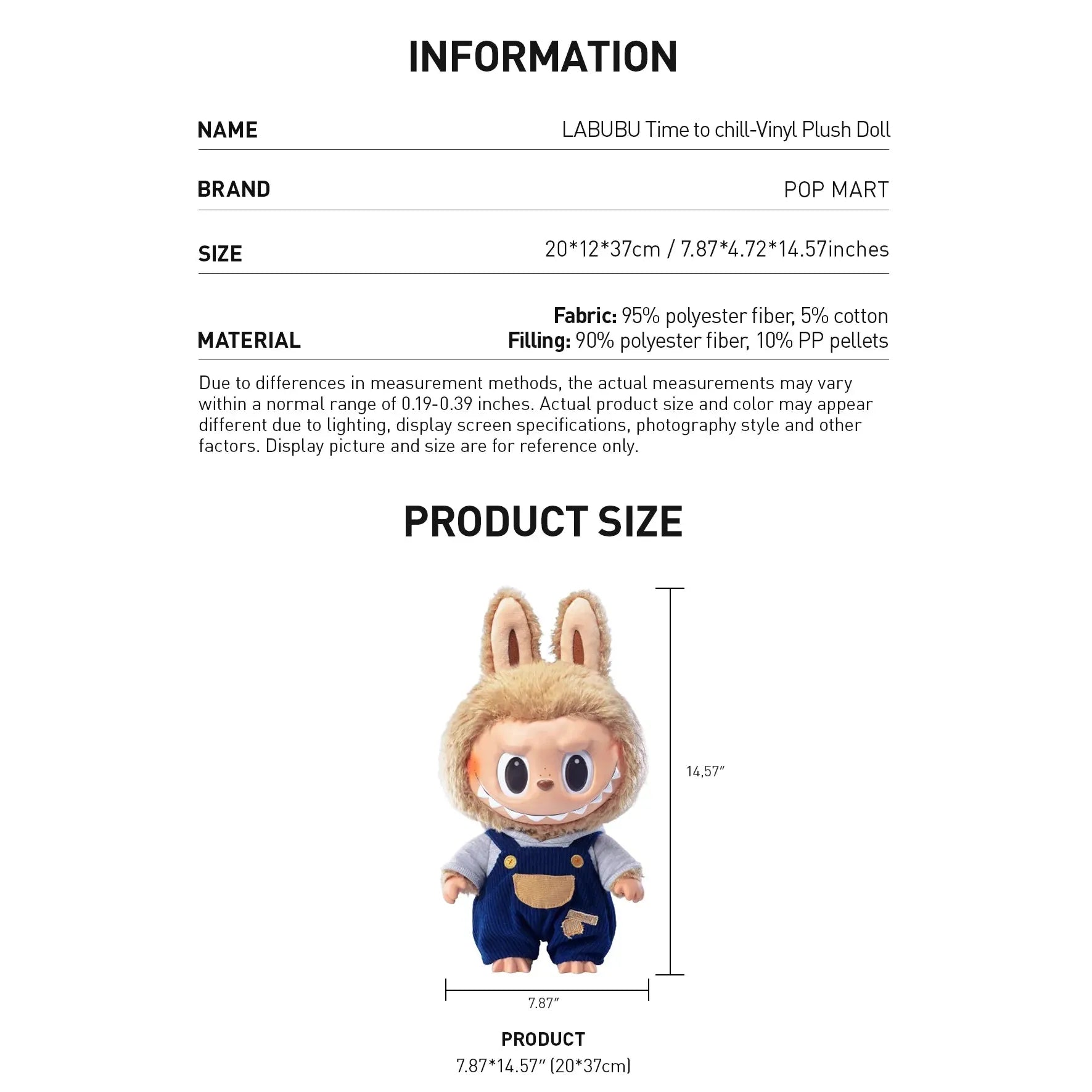 LABUBU Time to chill - Vinyl Plush Doll - Exotic Soda Company