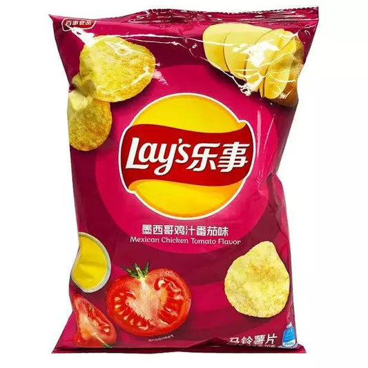 Lays Mexican Chicken Tomato (China) - Exotic Soda Company