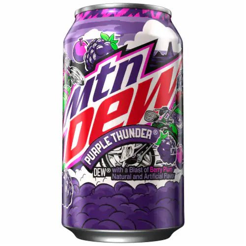 Mtn Dew Purple Thunder (Rare American) - Exotic Soda Company