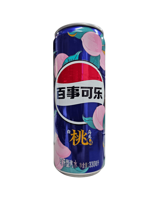 Pepsi White Peach Oolong Can (China) - Exotic Soda Company
