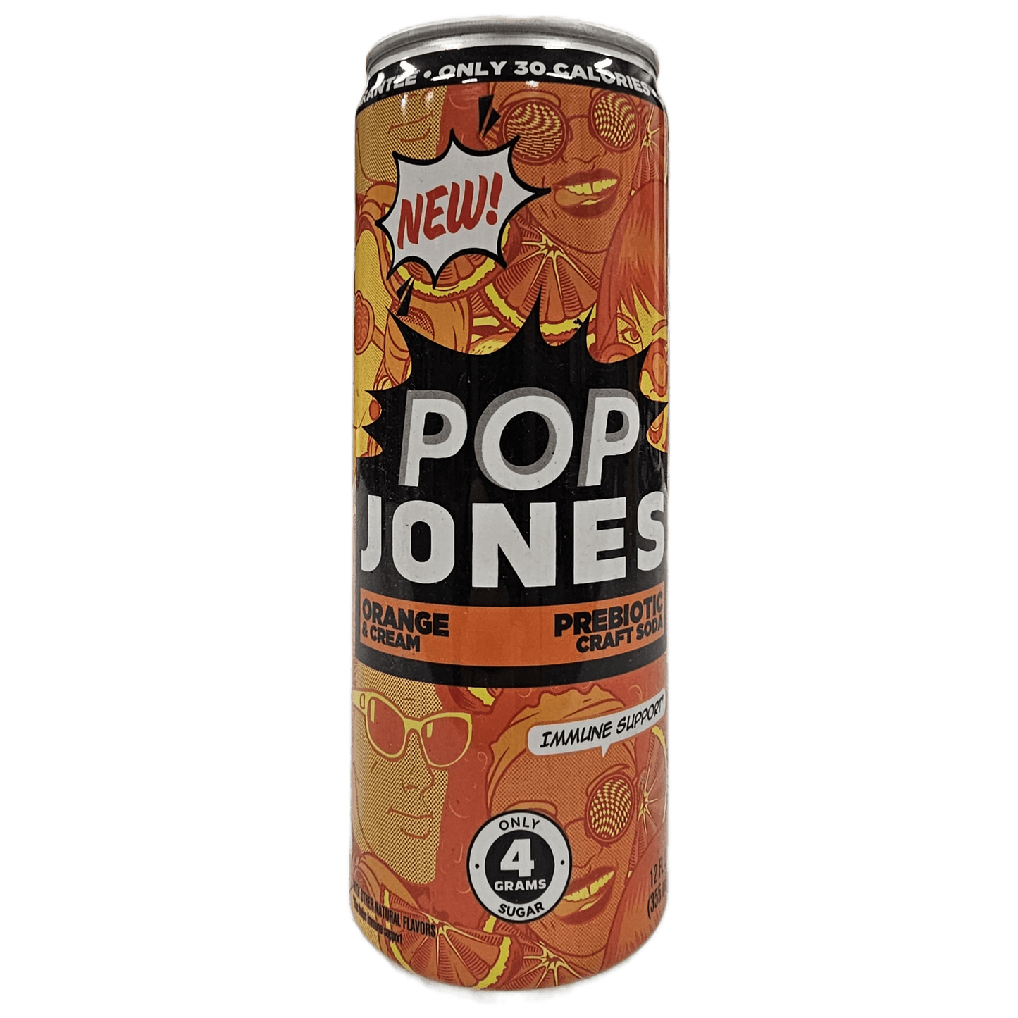 Pop Jones Orange Cream Prebiotic - Exotic Soda Company