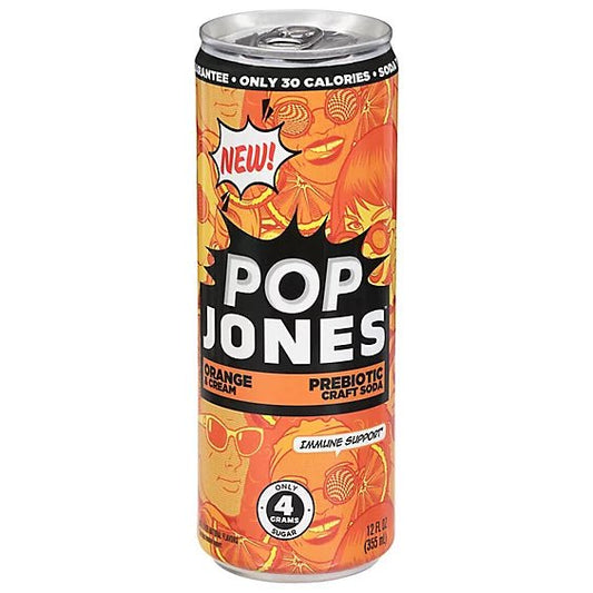 Pop Jones Orange Cream Prebiotic - Exotic Soda Company