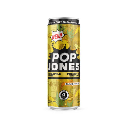 Pop Jones Pineapple Ginger Prebiotic - Exotic Soda Company