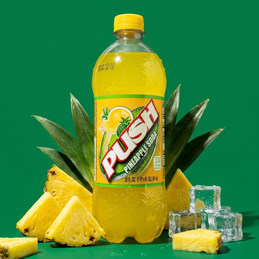 Push "Pineapple" - (Rare American) - Exotic Soda Company