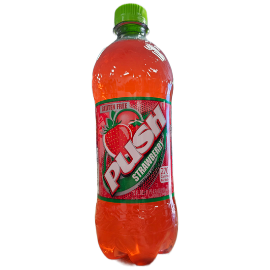 Push "Strawberry" - (Rare American) - Exotic Soda Company