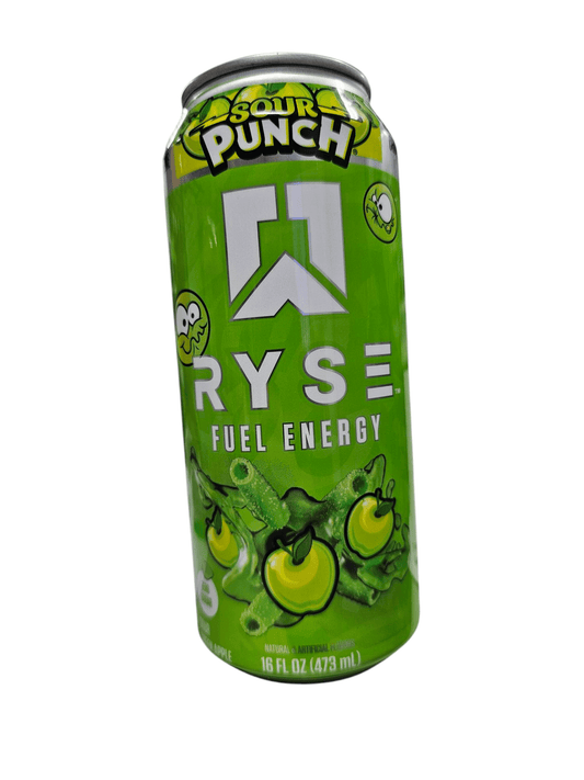 Ryse Fuel Energy "Sour Punch Green Apple" (USA) - Exotic Soda Company