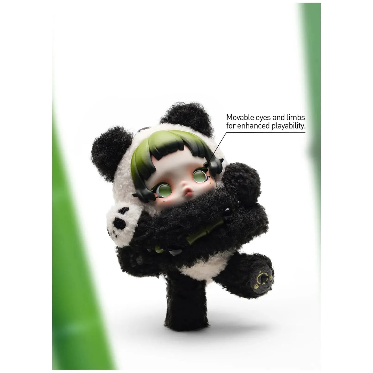 SKULLPANDA Lazy Panda Plush Doll Pendant - Exotic Soda Company