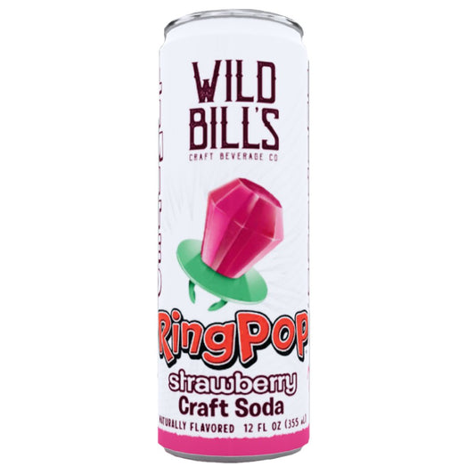 Wild Bill's X Ring Pop - Strawberry - Exotic Soda Company